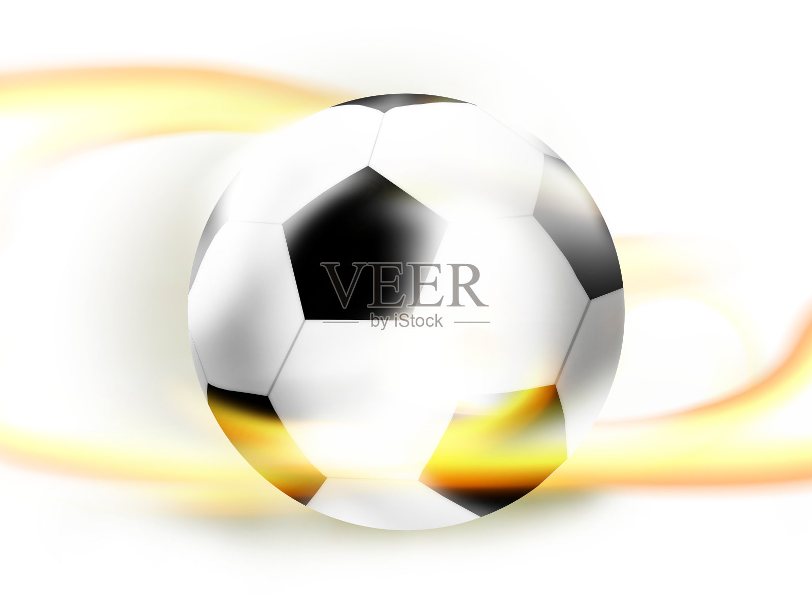 足球足球球创意球灯光设计插图浅颜色插画图片素材