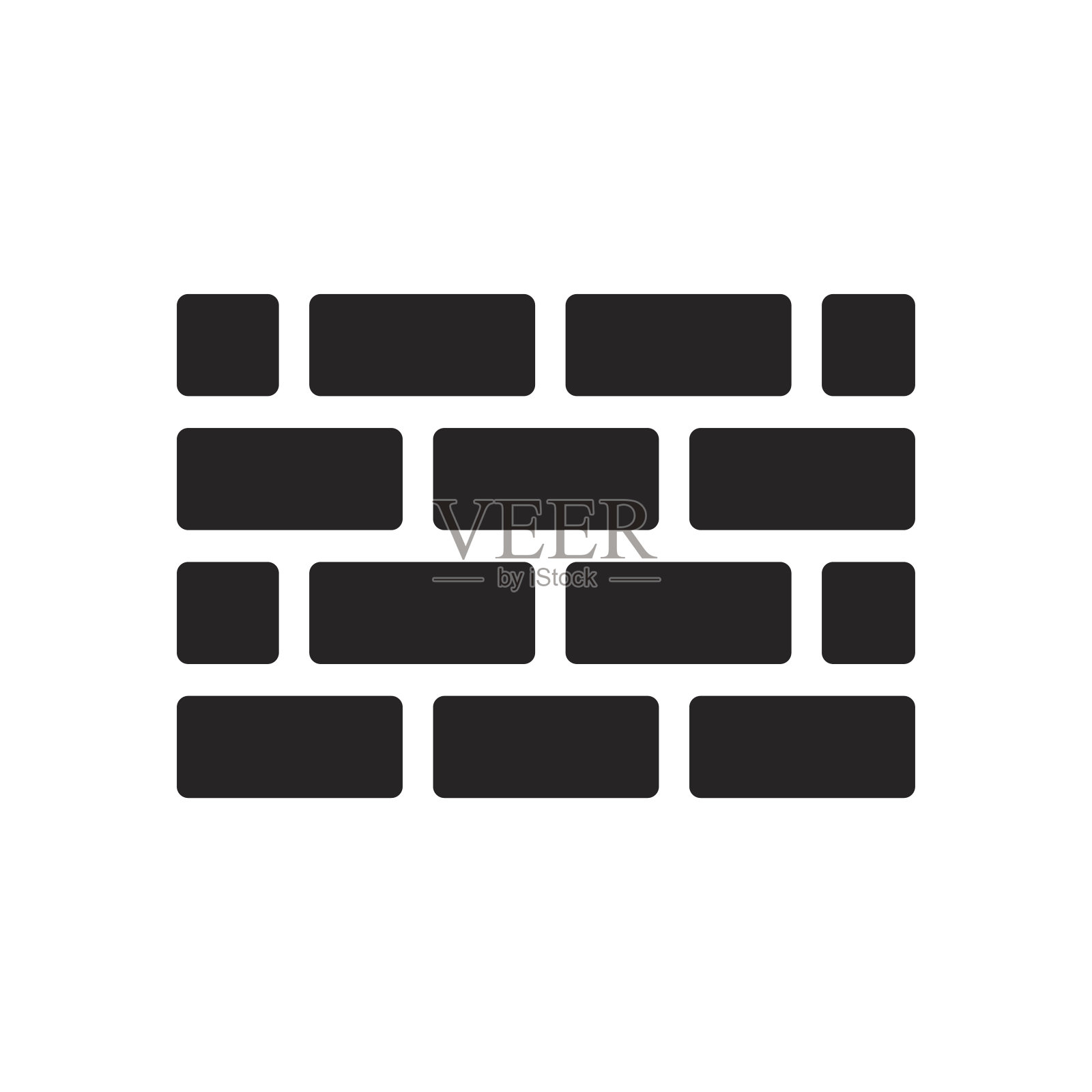 砖墙图标为网站设计，标志图标素材