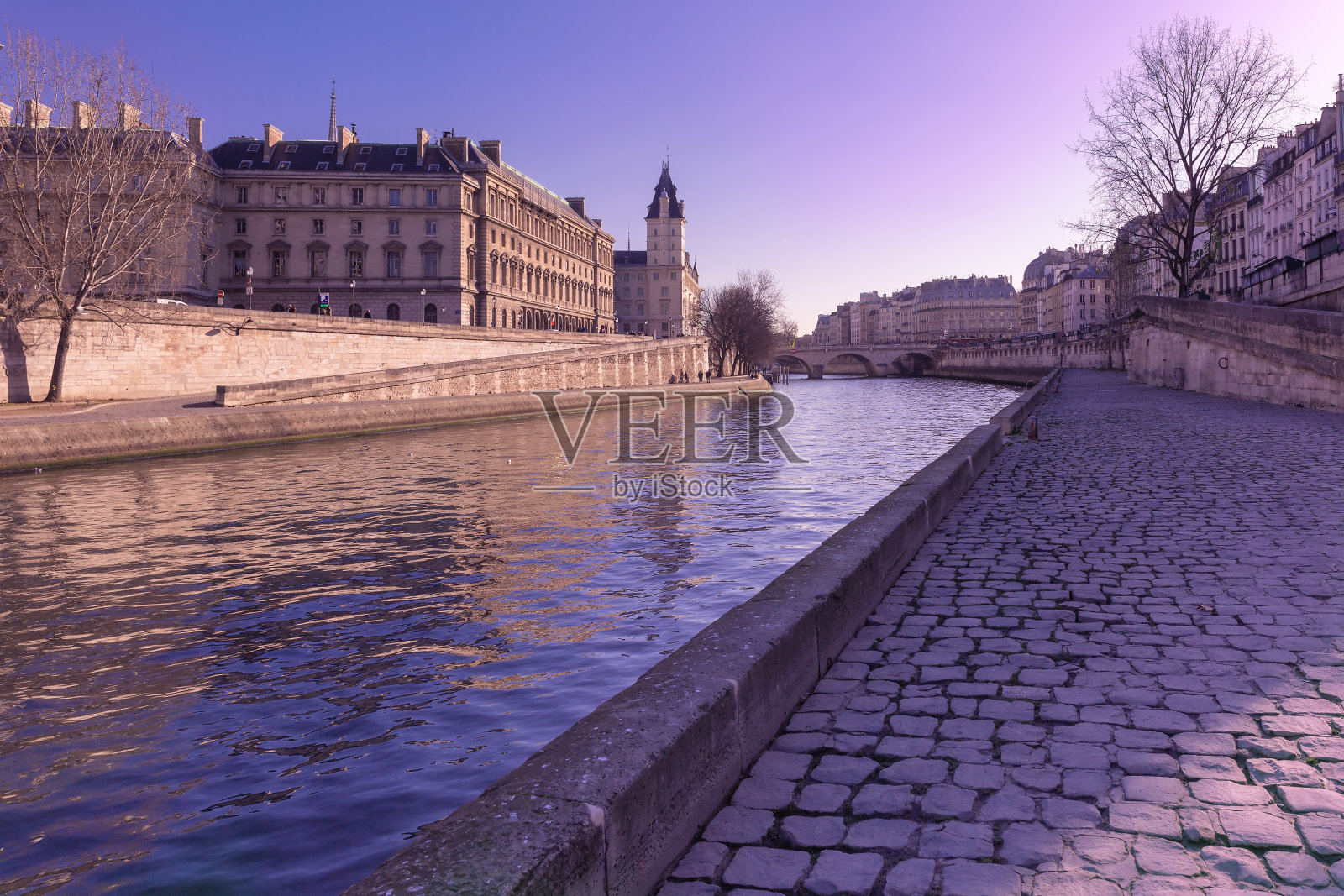 巴黎冬天的早晨，法国照片摄影图片