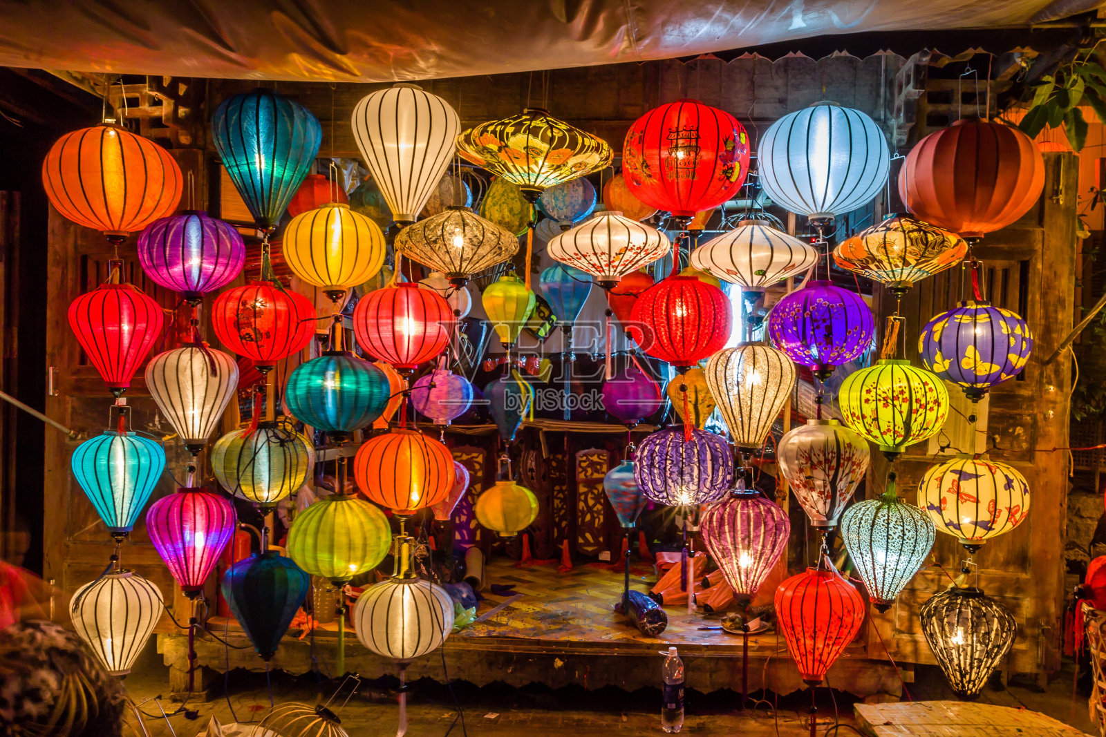 越南会安市的亚洲灯笼照片摄影图片
