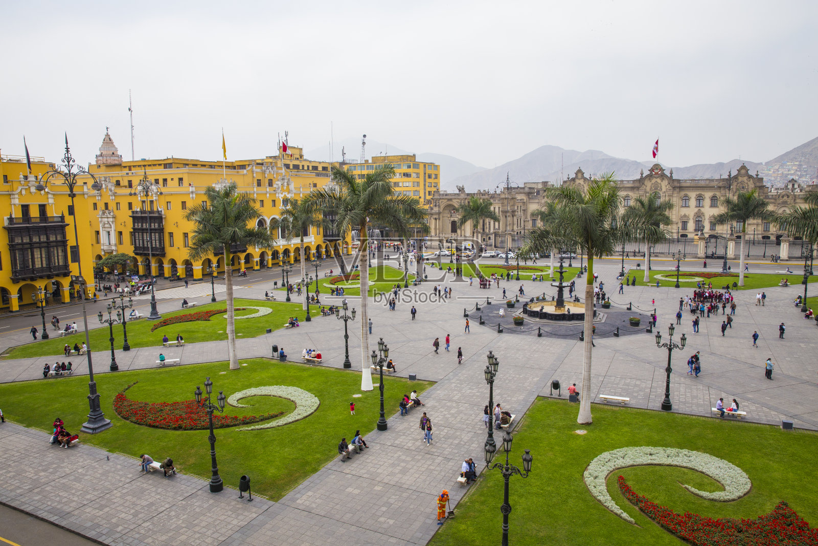 秘鲁利马阿马斯广场照片摄影图片