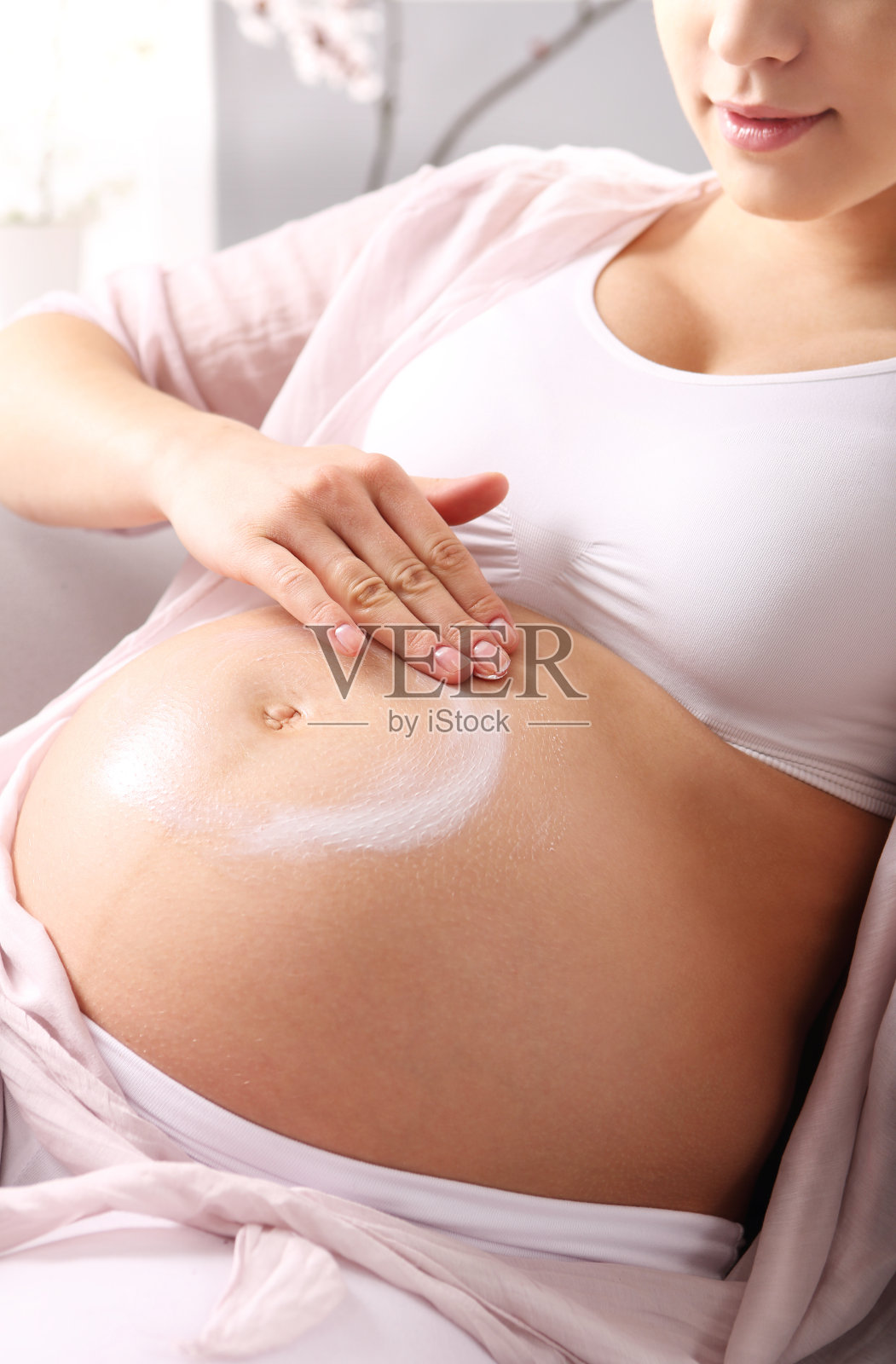 美丽的怀孕的肚子照片摄影图片