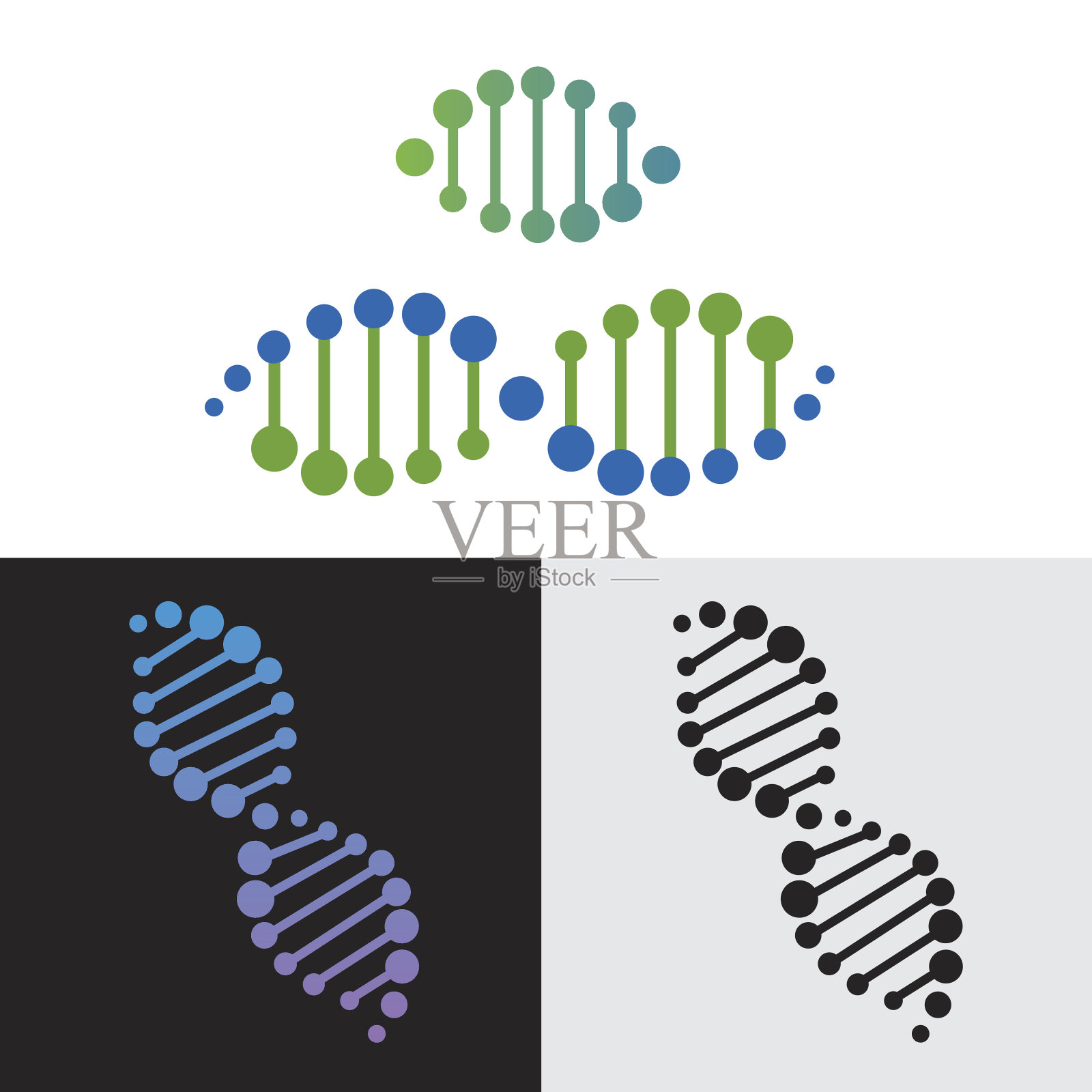 DNA基因插画图片素材