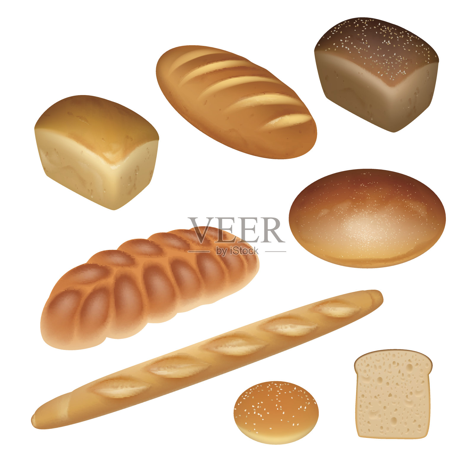 面包组设计元素图片