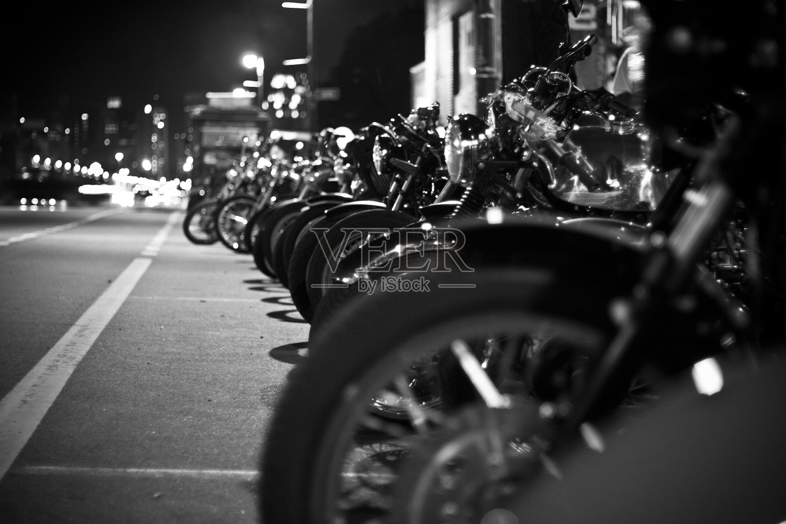 摩托车排队照片摄影图片