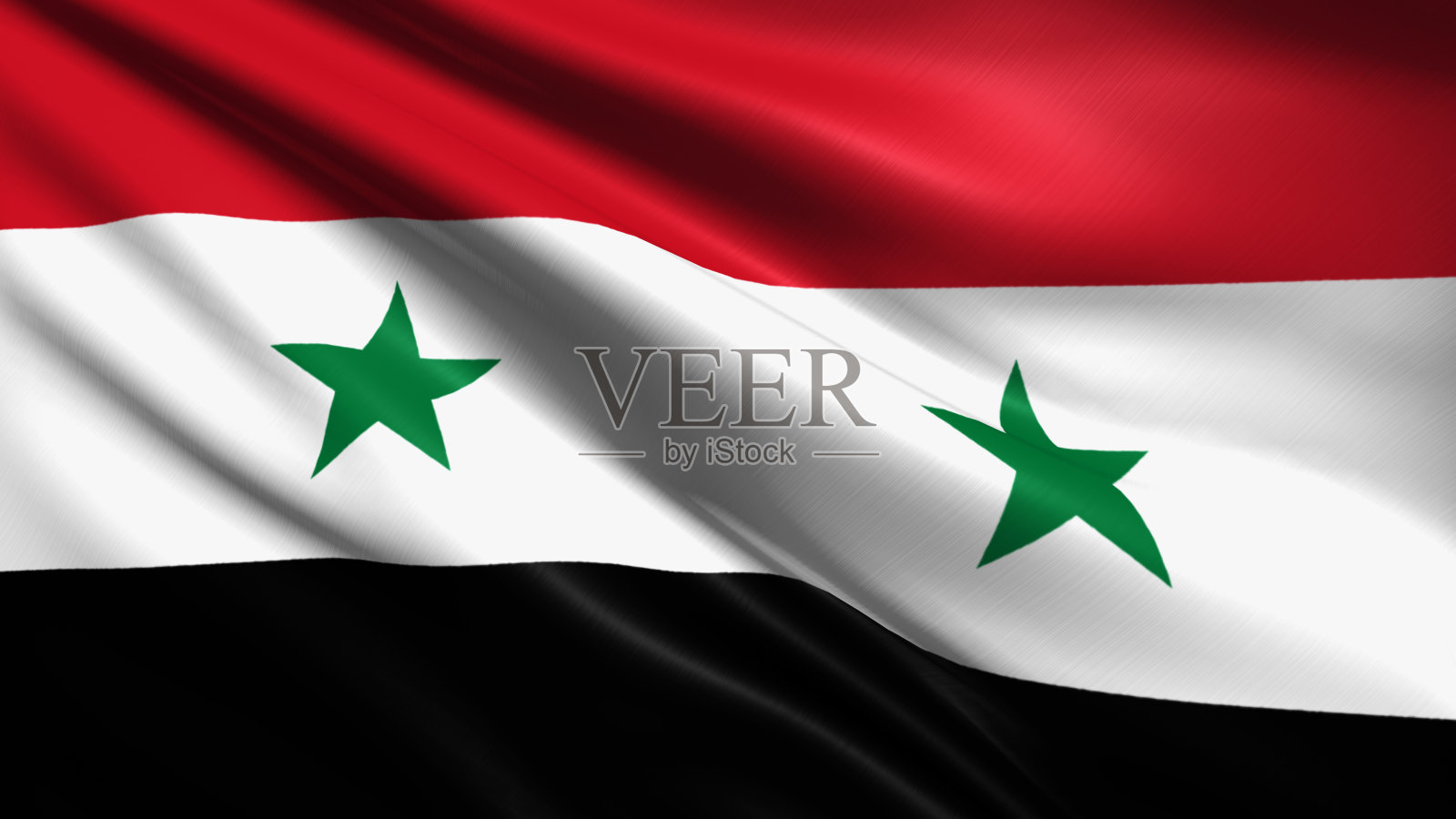叙利亚国旗-阿拉伯叙利亚共和国照片摄影图片