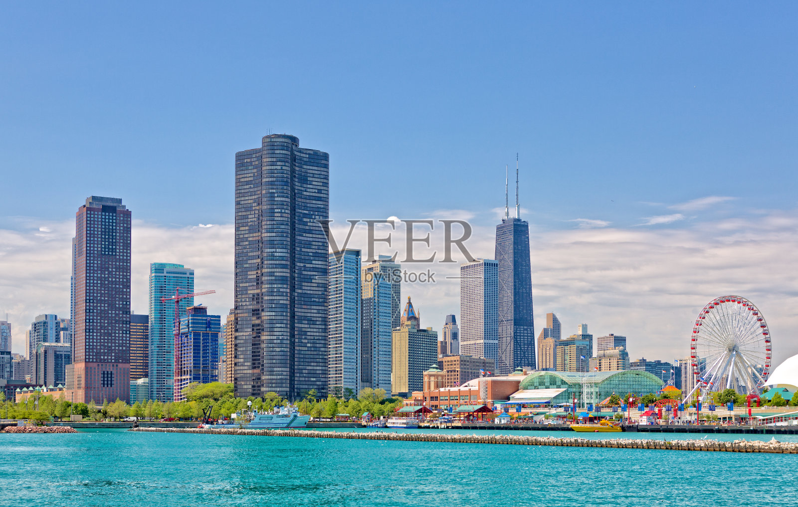 芝加哥的城市照片摄影图片