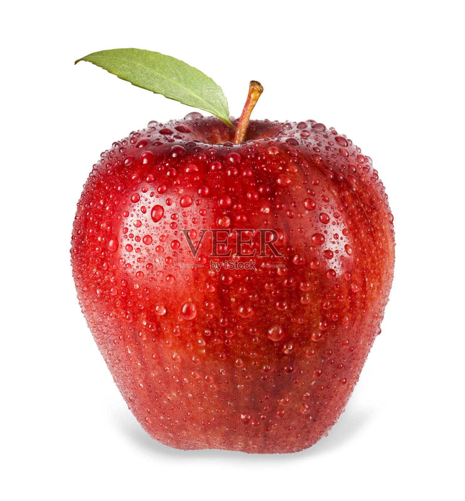红苹果和小水滴照片摄影图片