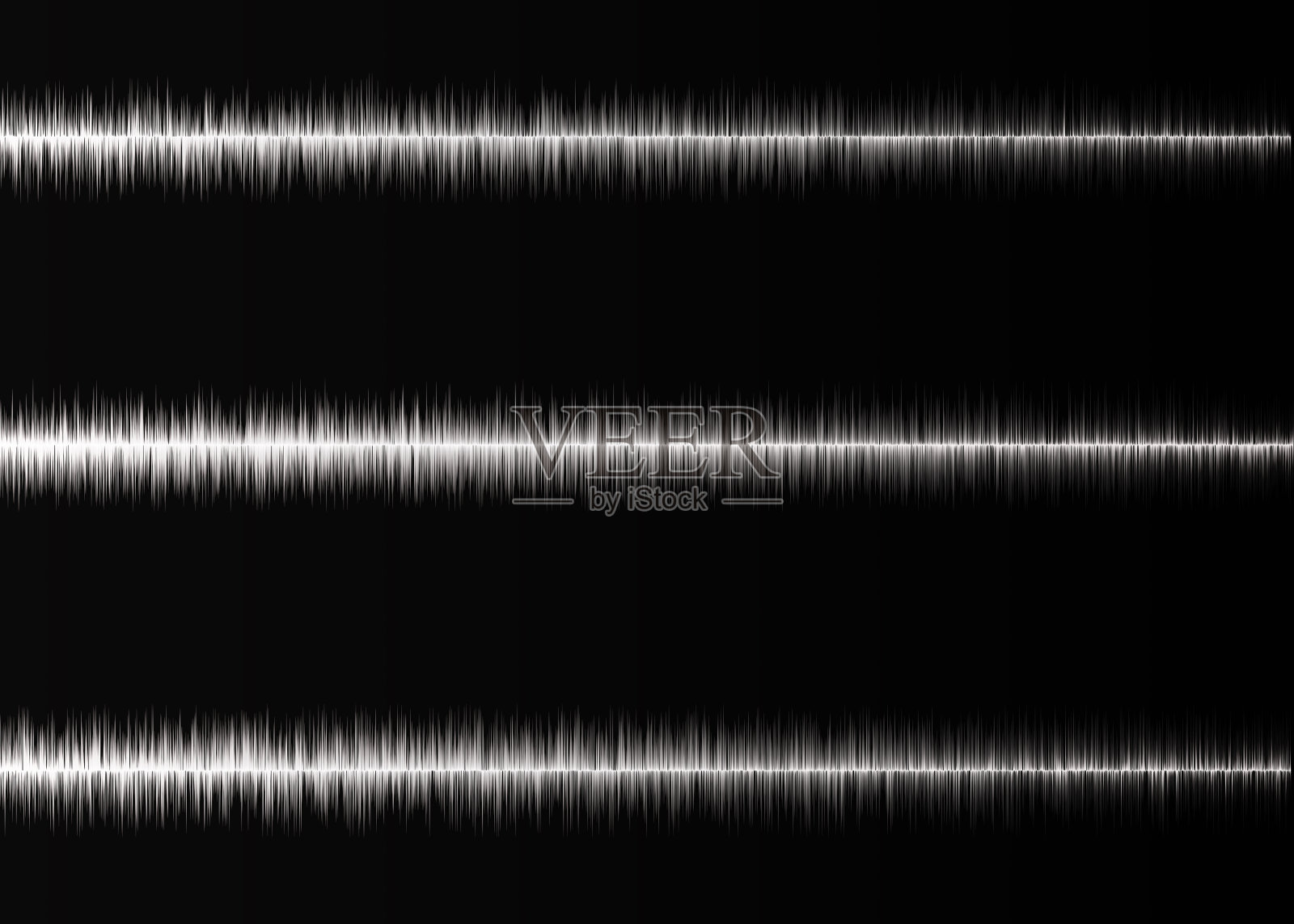 黑色背景上的声波插画图片素材