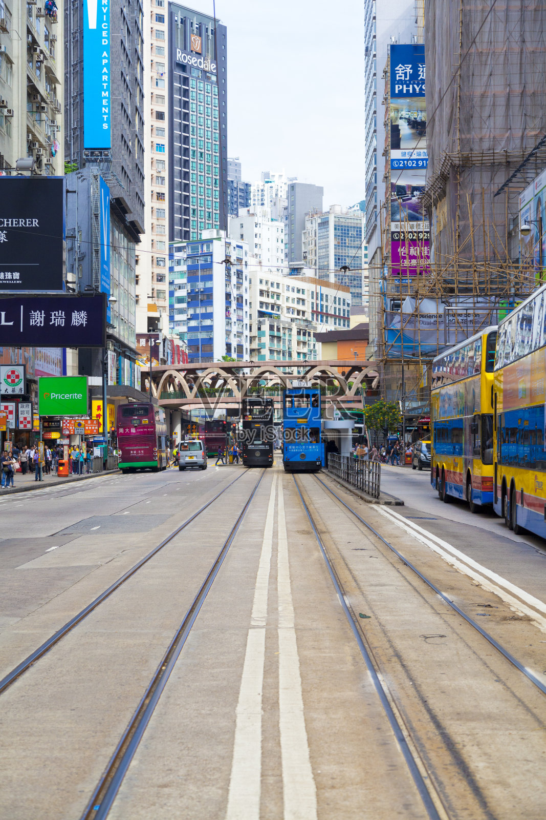 香港繁忙的街道照片摄影图片
