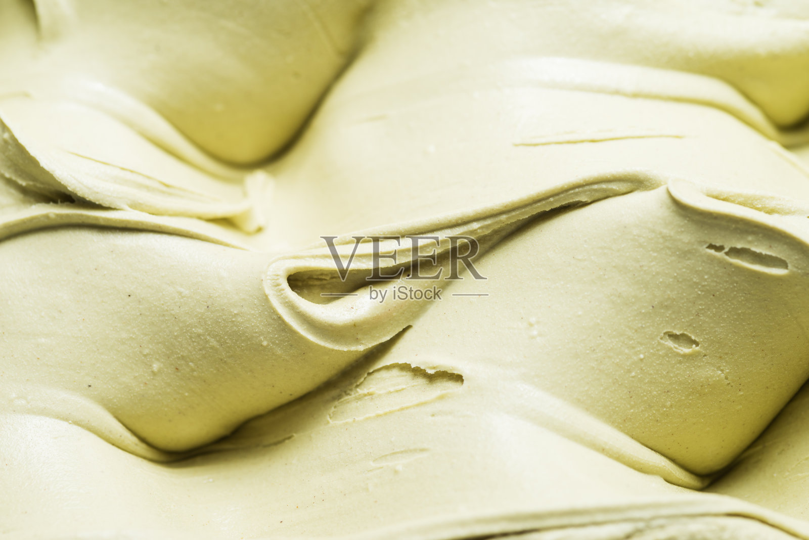 开心果味冰淇淋-细节照片摄影图片