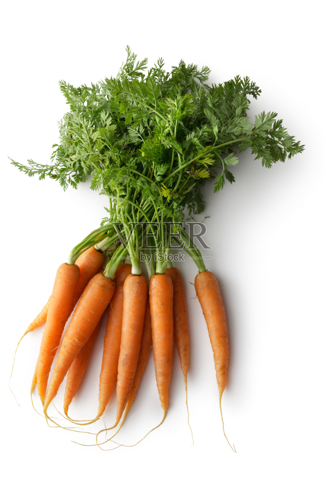 蔬菜:白色背景上孤立的胡萝卜照片摄影图片
