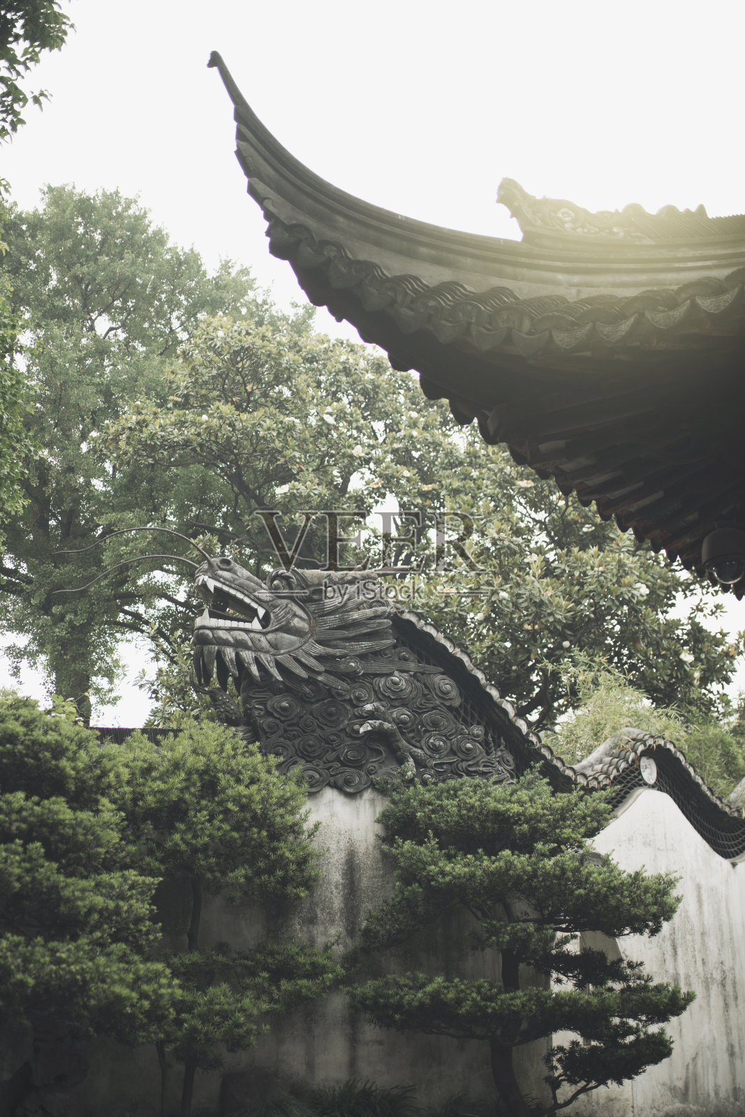 中国传统的屋檐照片摄影图片