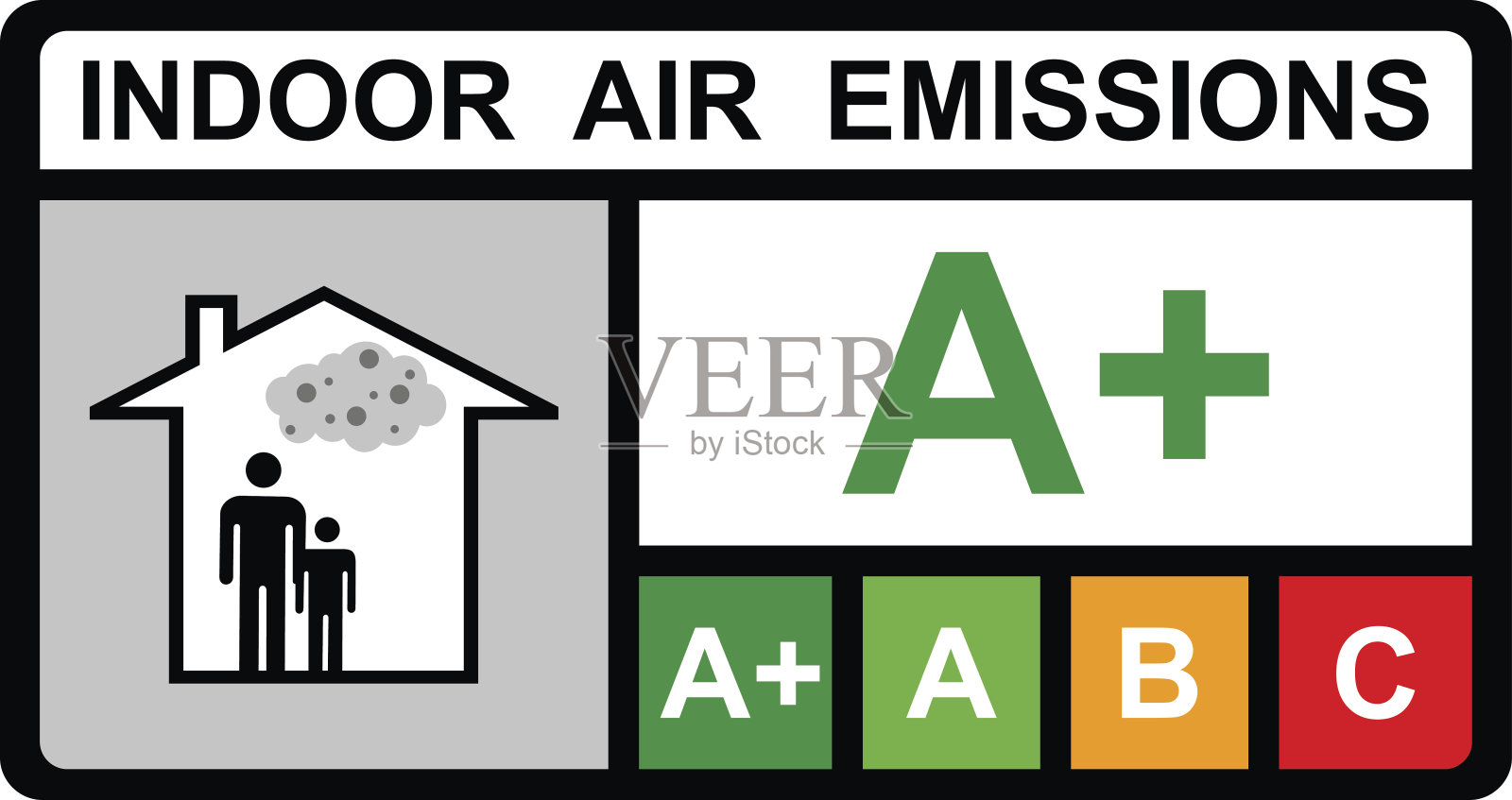 室内空气排放向量设计插画图片素材