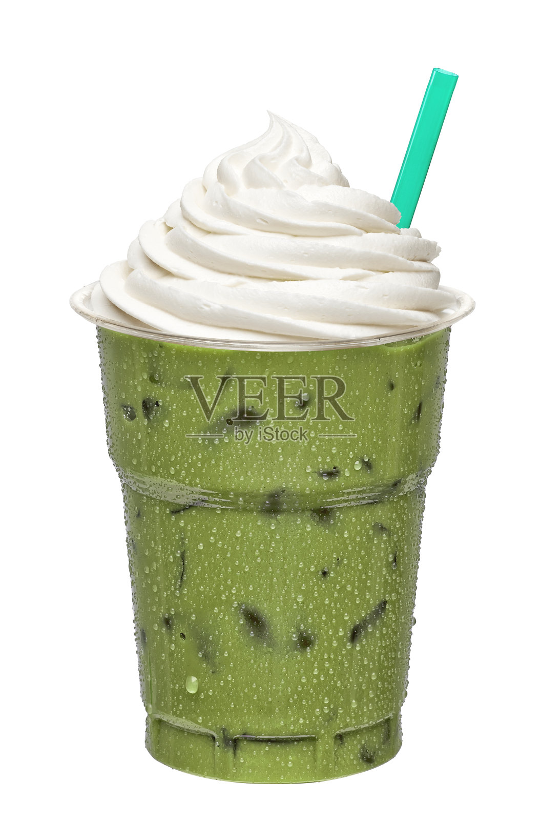 外卖杯里的绿茶星冰乐照片摄影图片