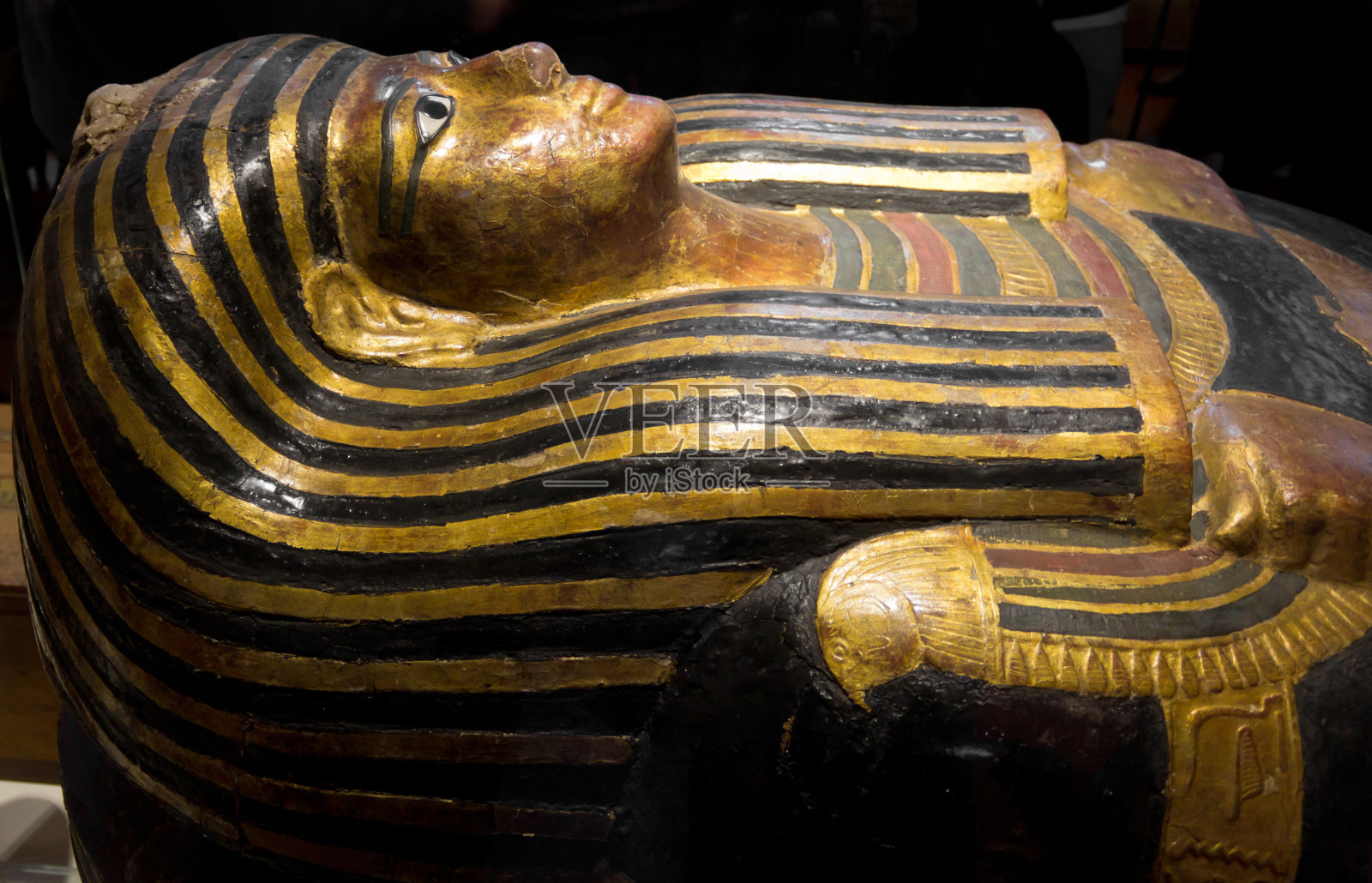 埃及法老石棺照片摄影图片