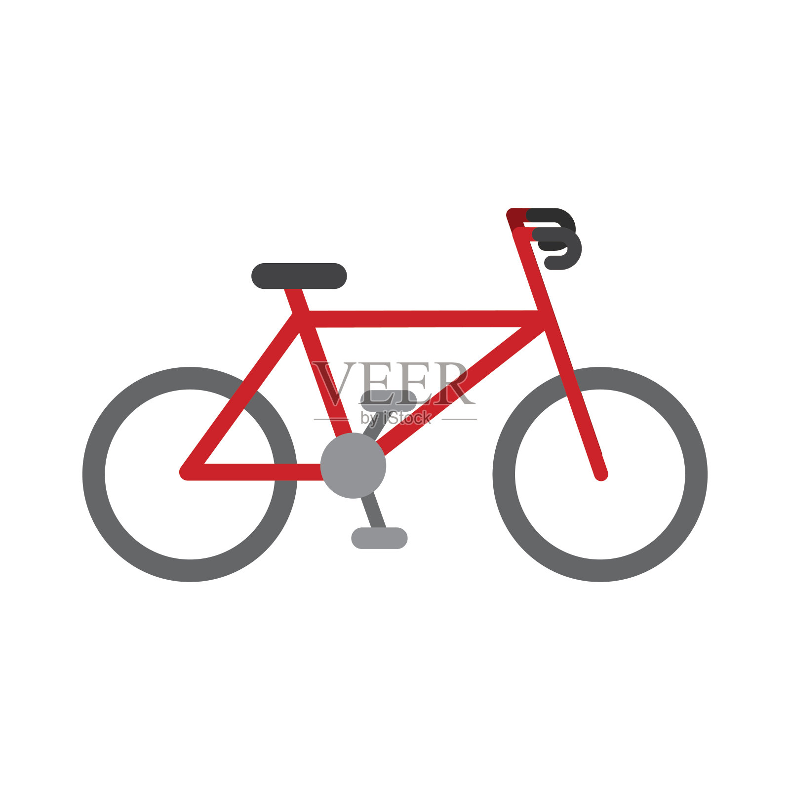 运动型自行车车插画图片素材