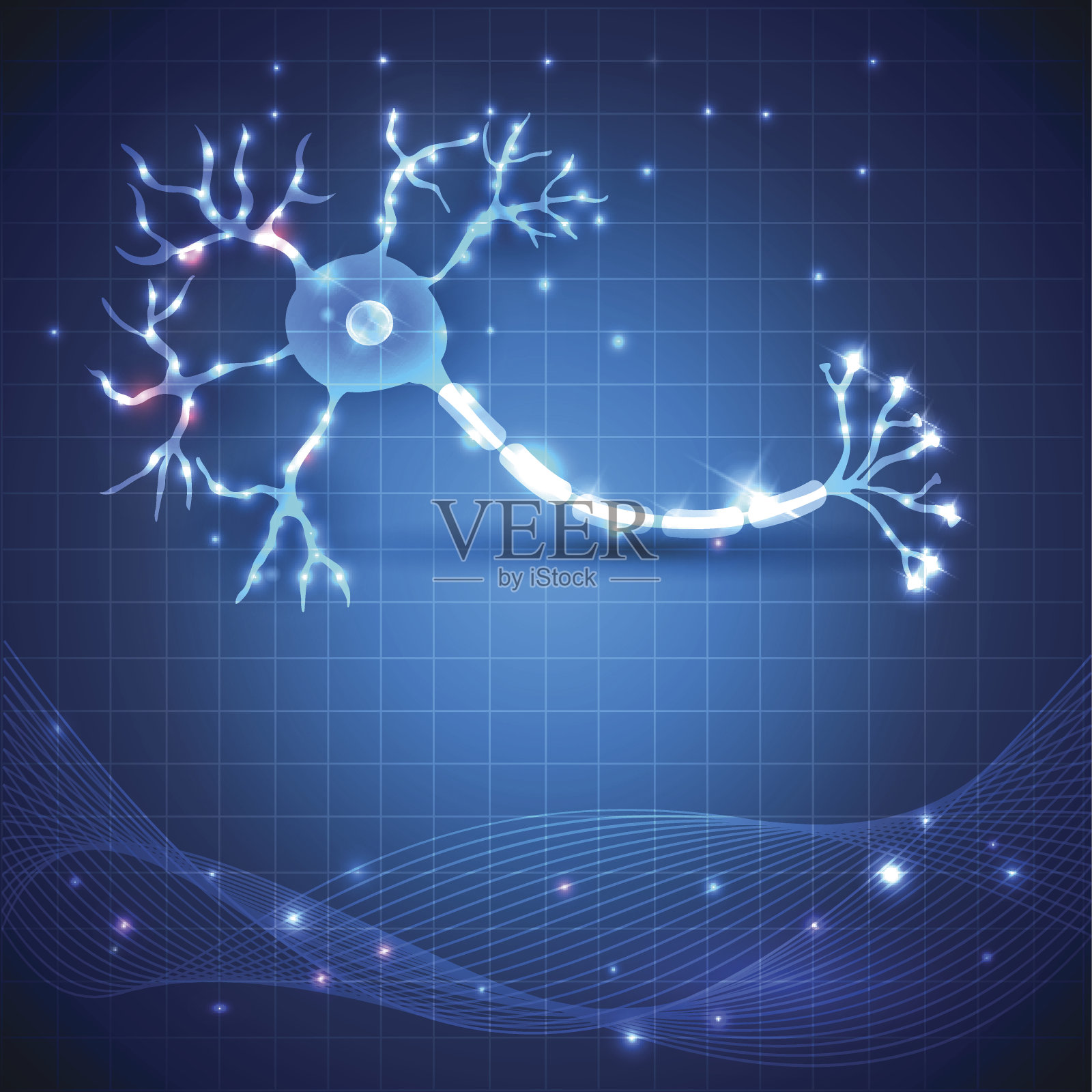 神经细胞插画图片素材