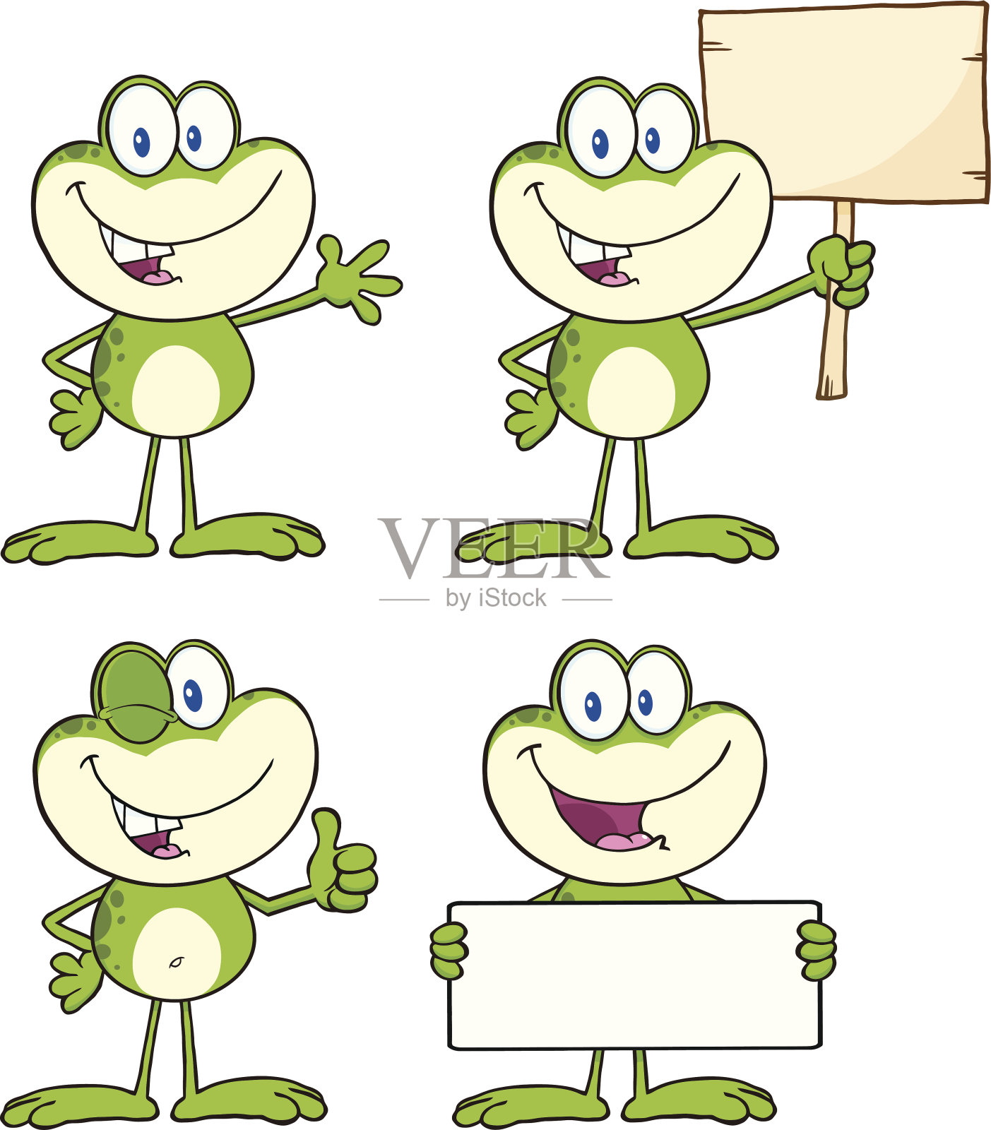 收集青蛙吉祥物- 15插画图片素材