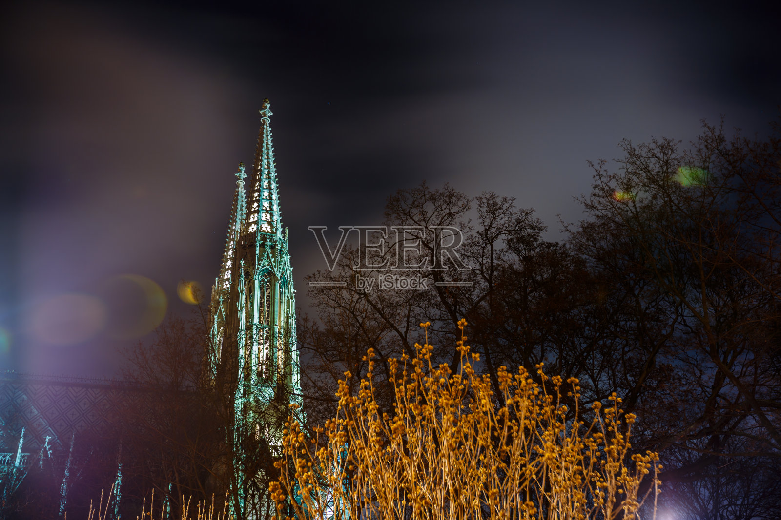 教堂Votivkirche,维也纳照片摄影图片