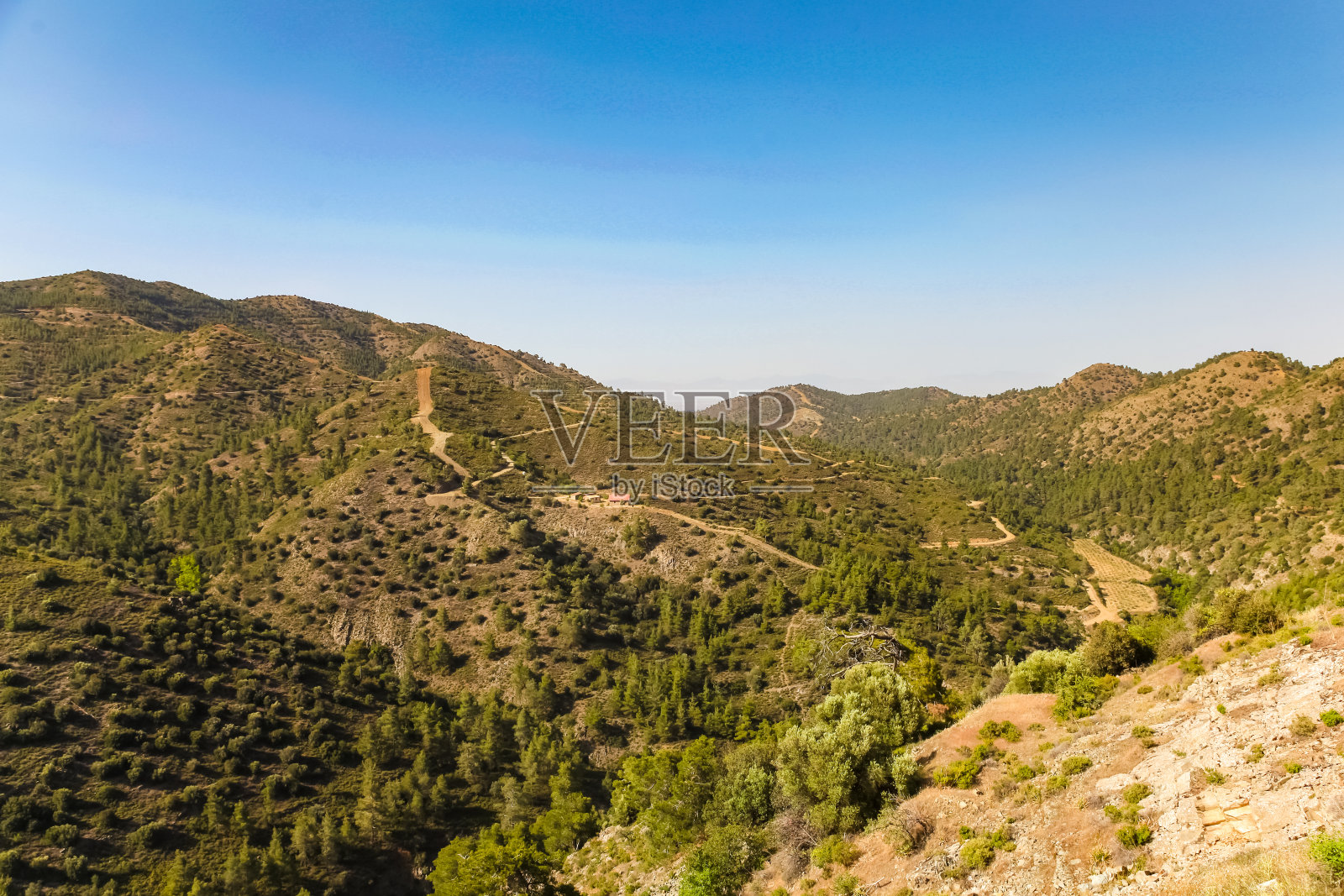 塞浦路斯山区的景色照片摄影图片