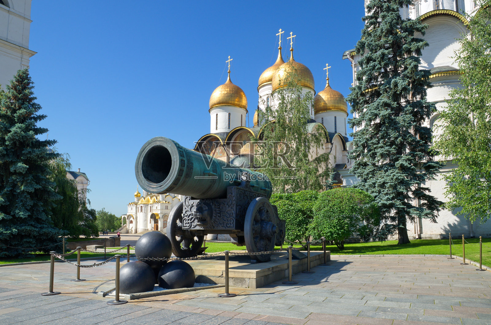 沙皇大炮在莫斯科克里姆林宫，俄罗斯照片摄影图片