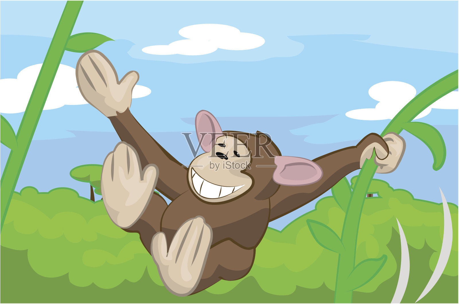 猴子插画图片素材