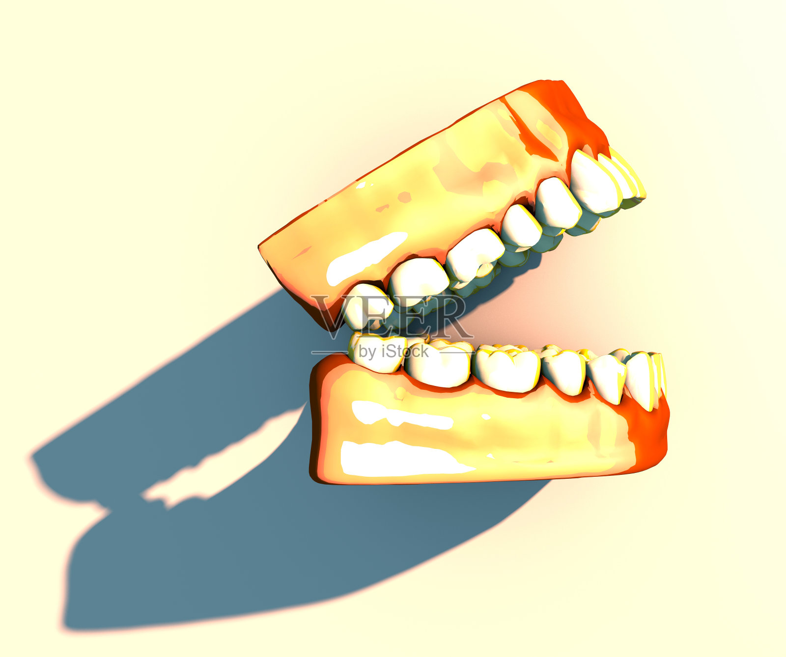 牙齿和牙龈，牙科，牙齿清洁，口腔卫生照片摄影图片