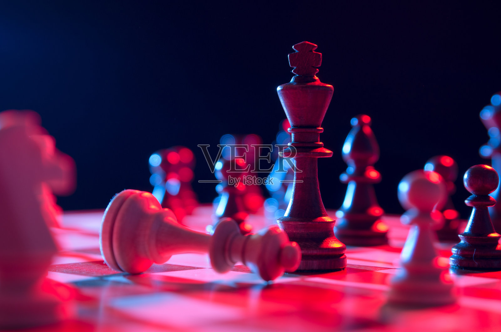 国际象棋财务，商业领导战略照片摄影图片