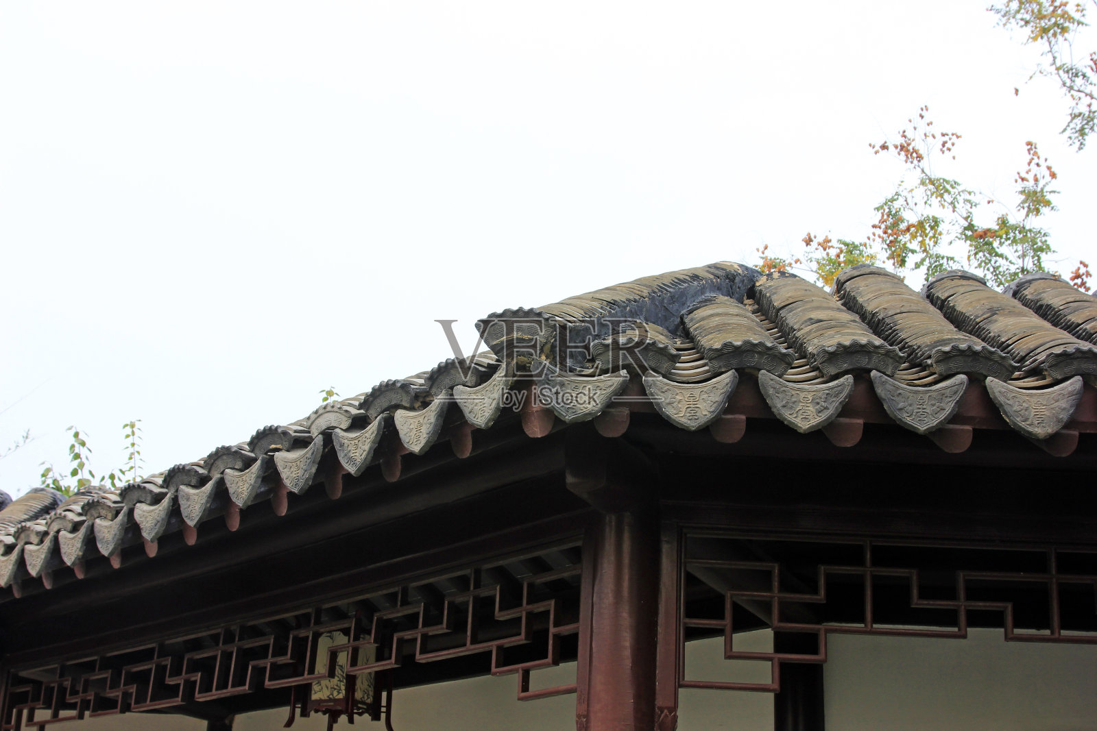 中国建筑风格的屋檐，特写照片照片摄影图片