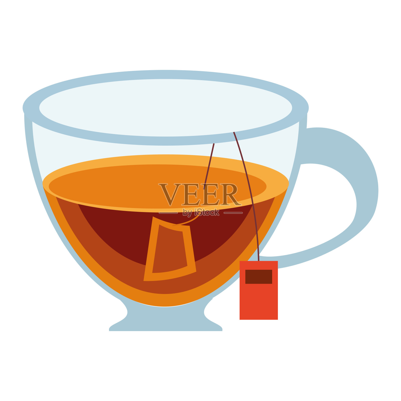 茶杯隔离插画图片素材