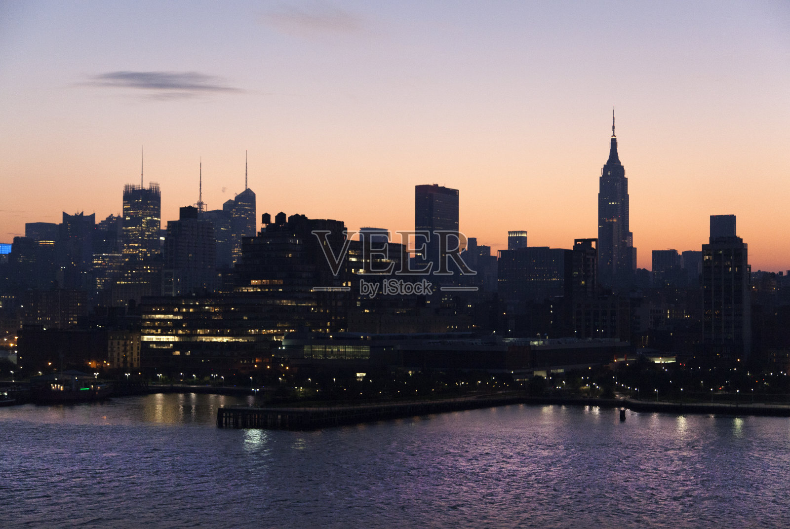 曼哈顿在日出前照片摄影图片