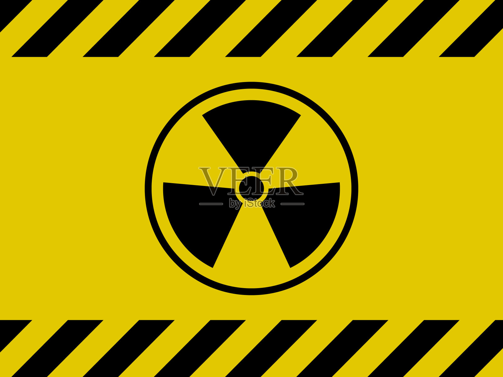 辐射警告标志插画图片素材