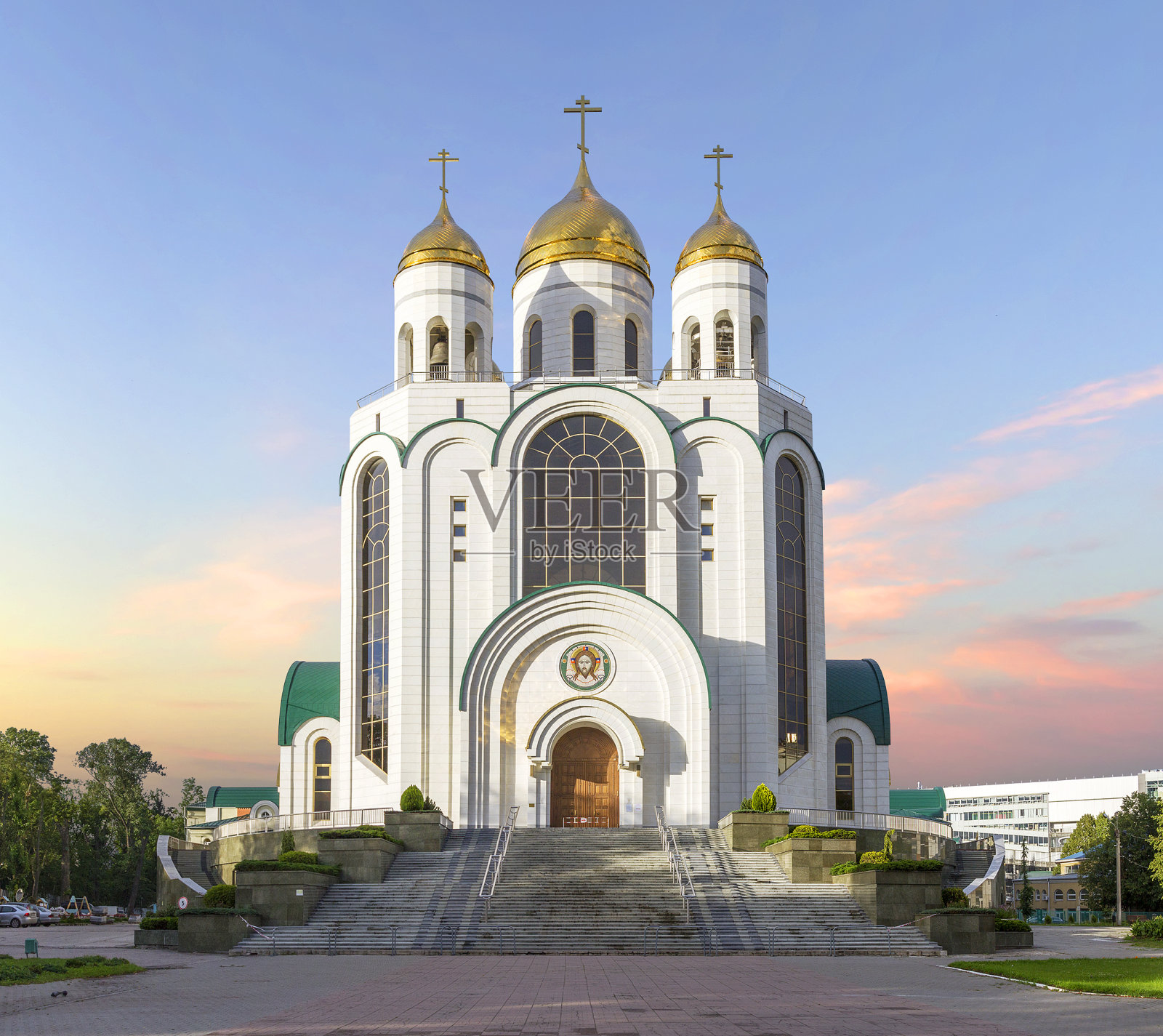 救世主基督大教堂。俄罗斯加里宁格勒照片摄影图片