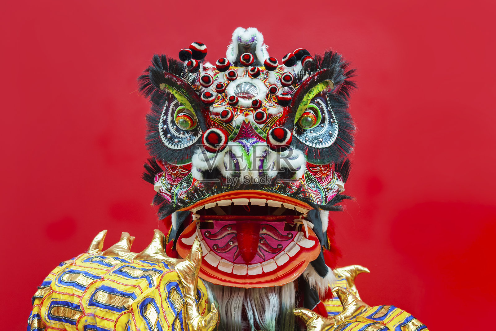 中国舞狮照片摄影图片