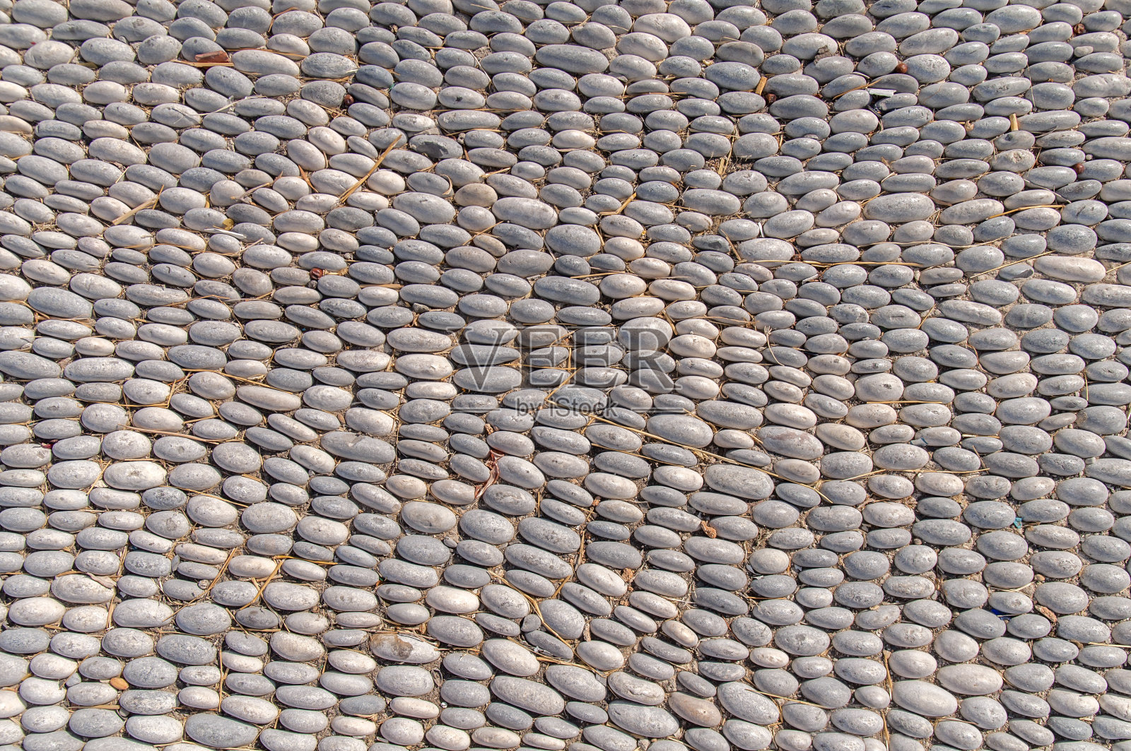 圆卵石石径装饰地板纹理照片摄影图片