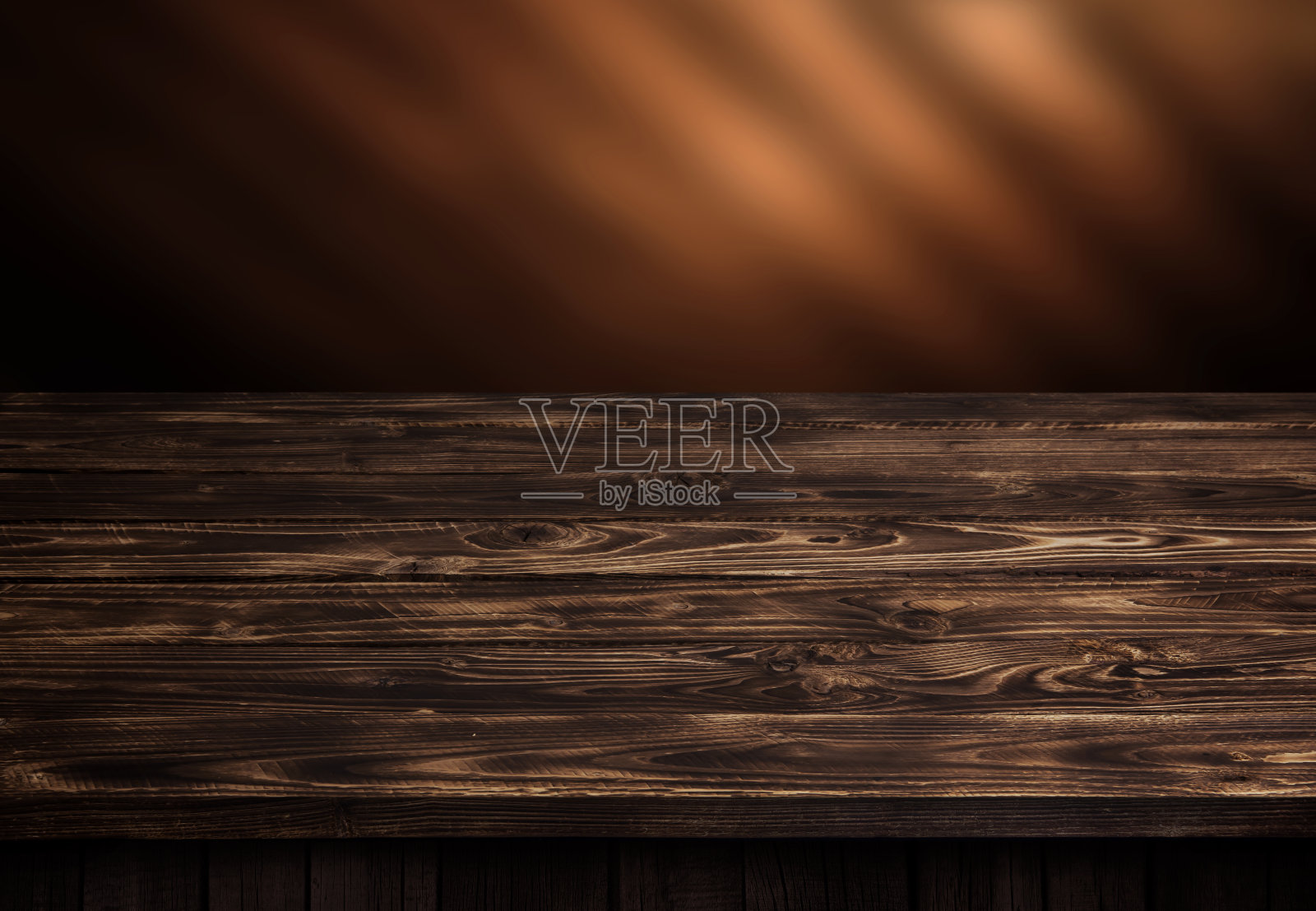 深色木桌子，棕色木透视室内照片摄影图片