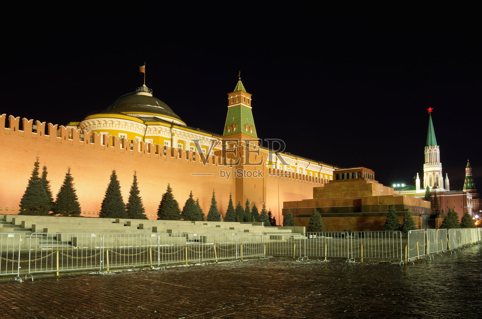 莫斯科克里姆林宫夜景红场，俄罗斯照片摄影图片