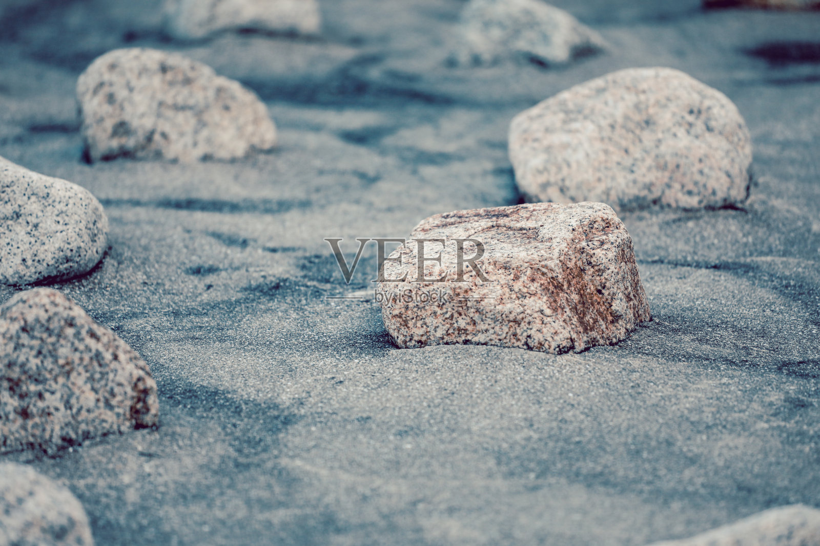 花岗岩上的沙子为水疗中心的背景照片摄影图片
