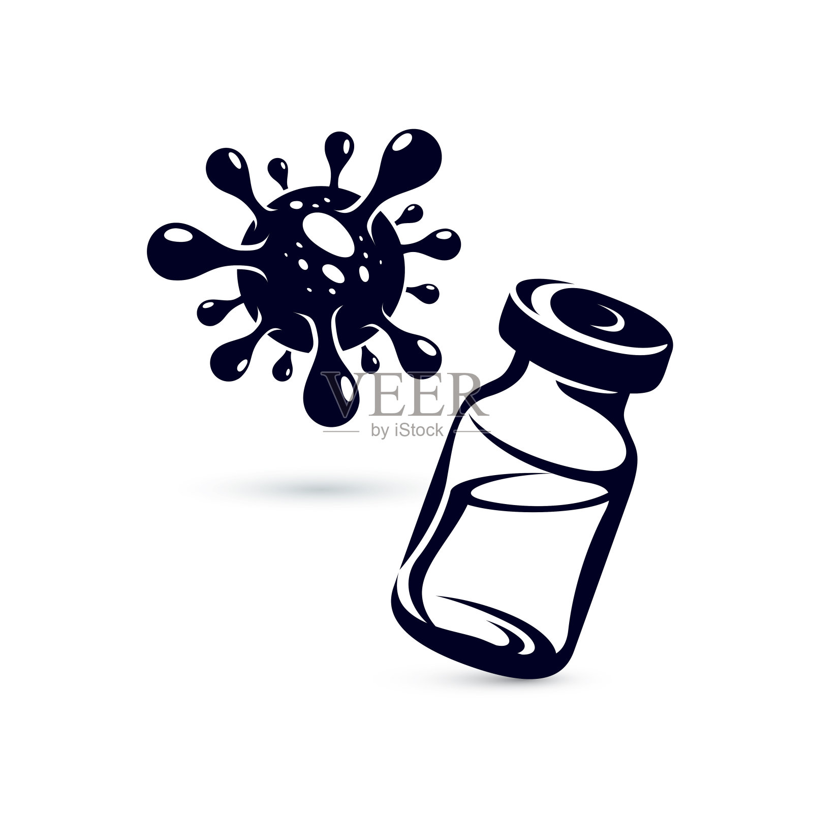 载体药瓶插图抗病毒疫苗的想法插画图片素材
