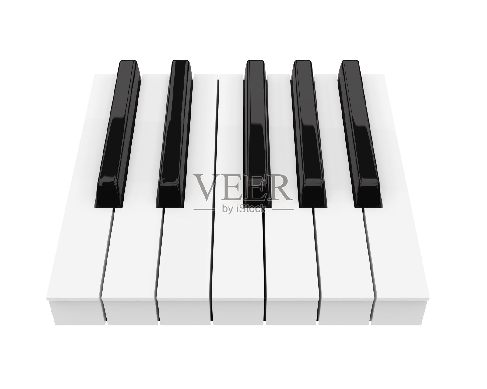 黑白琴键设计元素图片