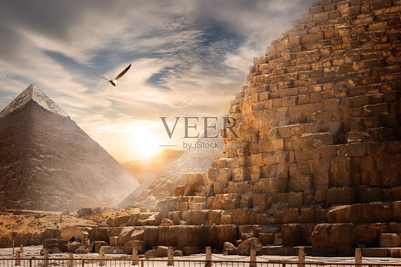 埃及金字塔的风景照片摄影图片