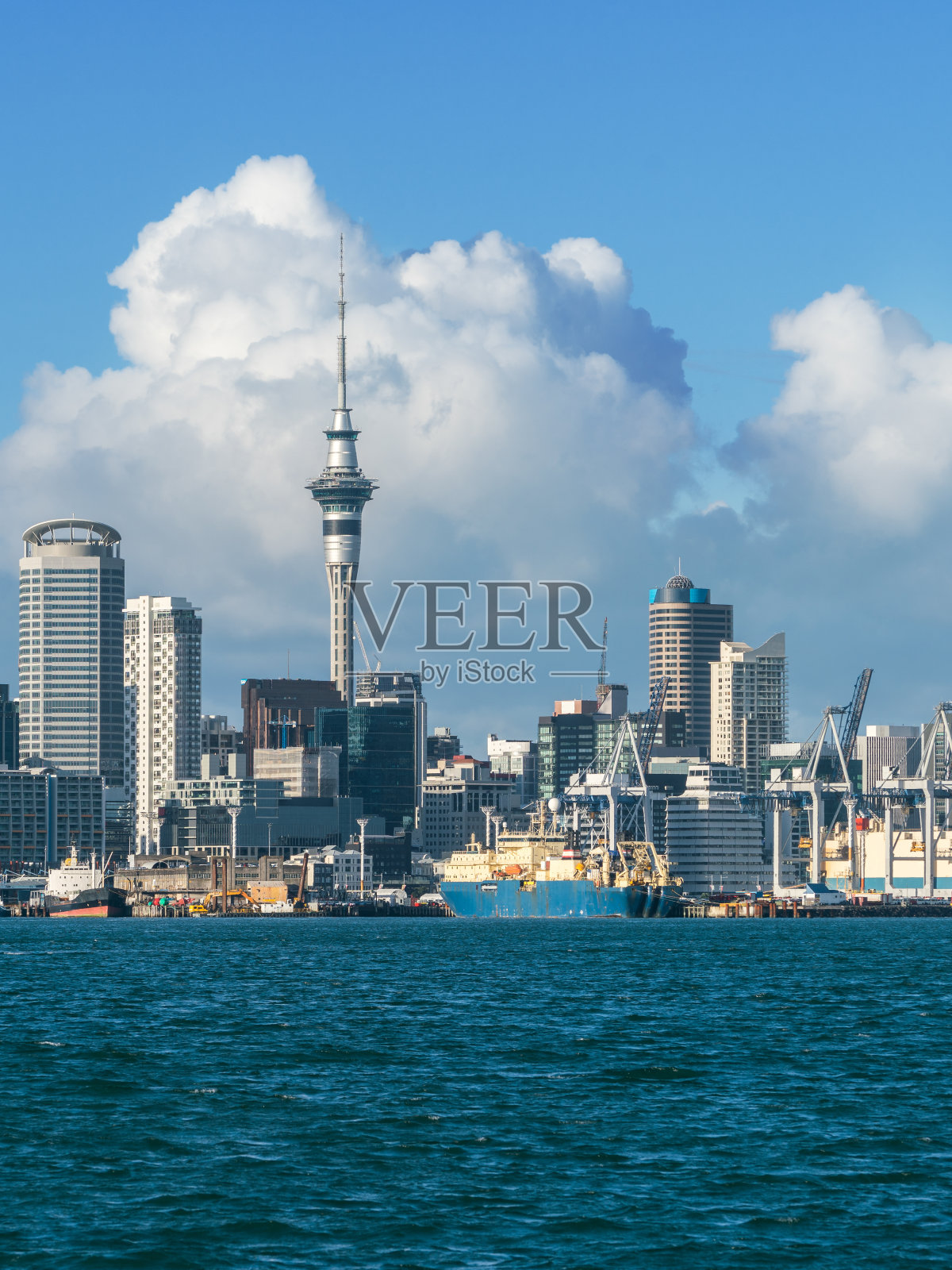 新西兰奥克兰城市天际线照片摄影图片