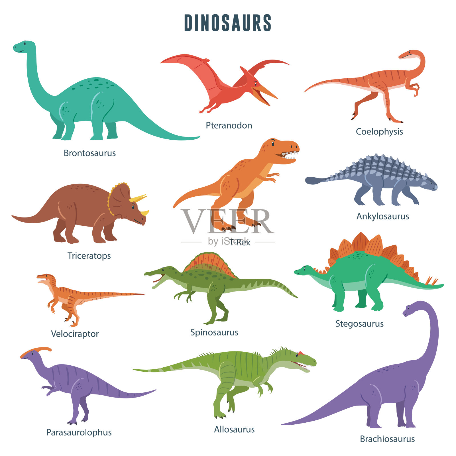 的恐龙设计元素图片