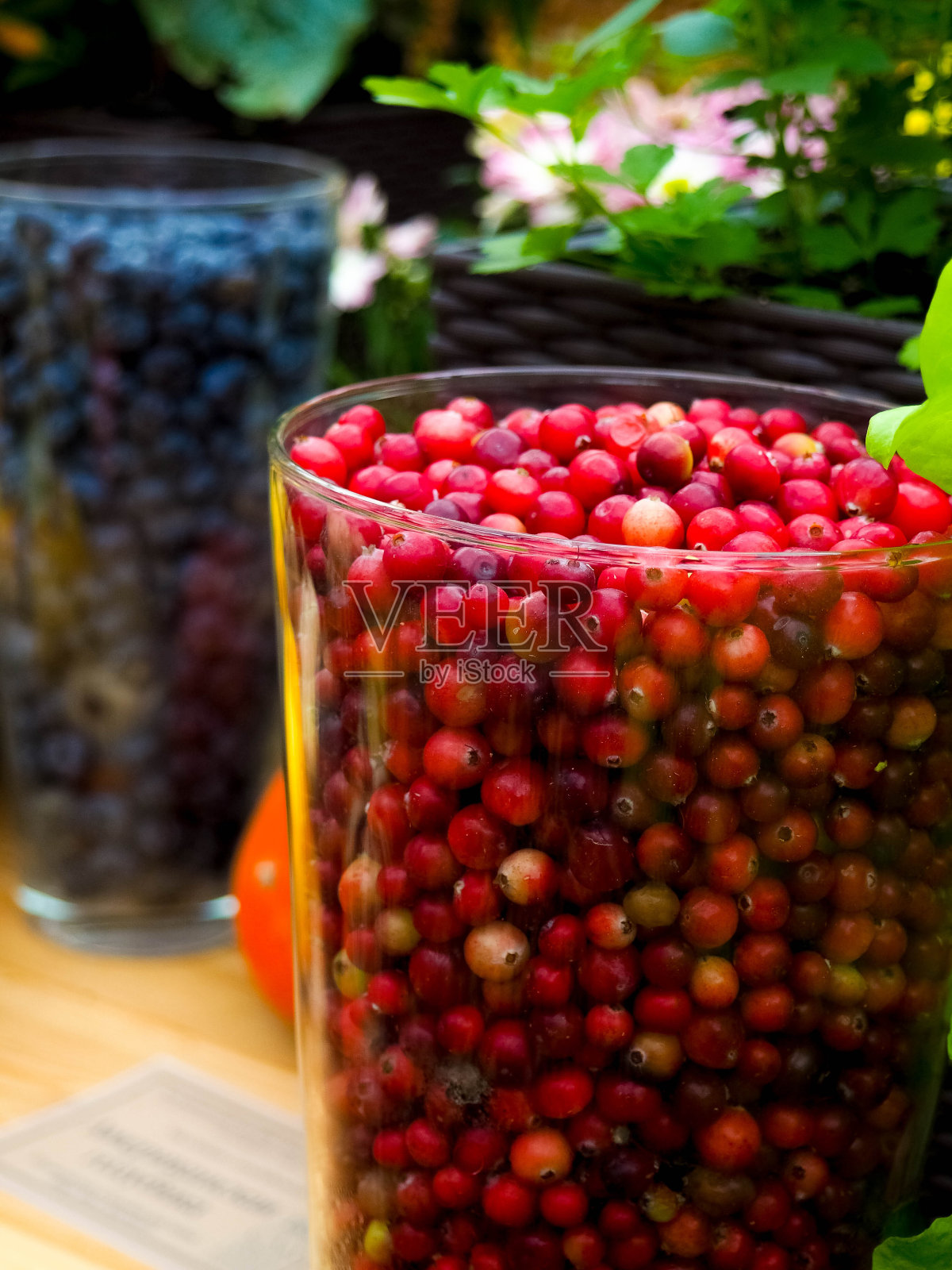新鲜美味的蔓越莓-水果和蔬菜照片摄影图片