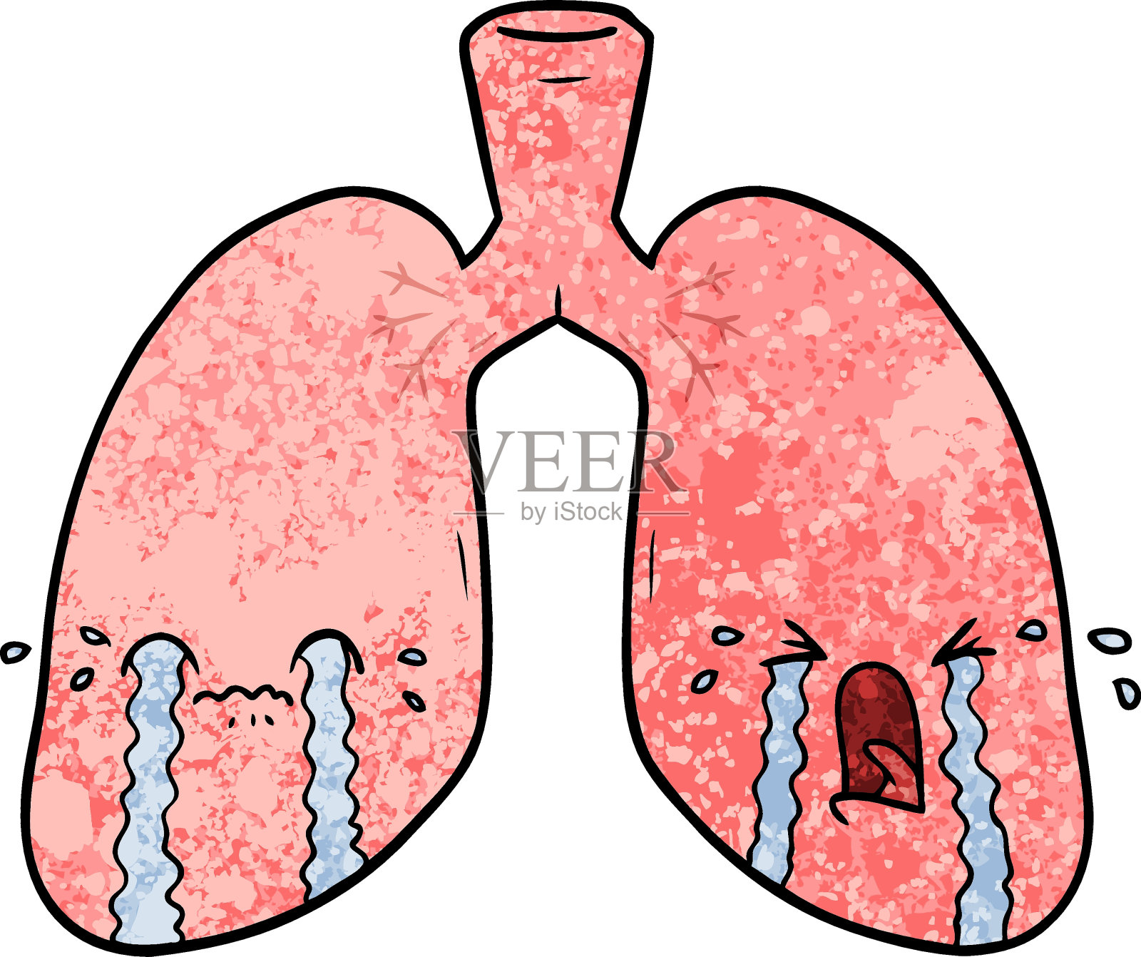 卡通快樂肺向量圖形及更多動物的肺圖片 - 動物的肺, 笑, 肺 - iStock