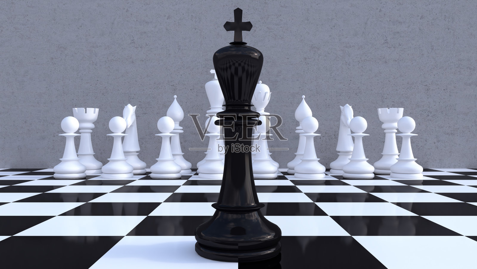 国际象棋人物商业概念3d渲染照片摄影图片