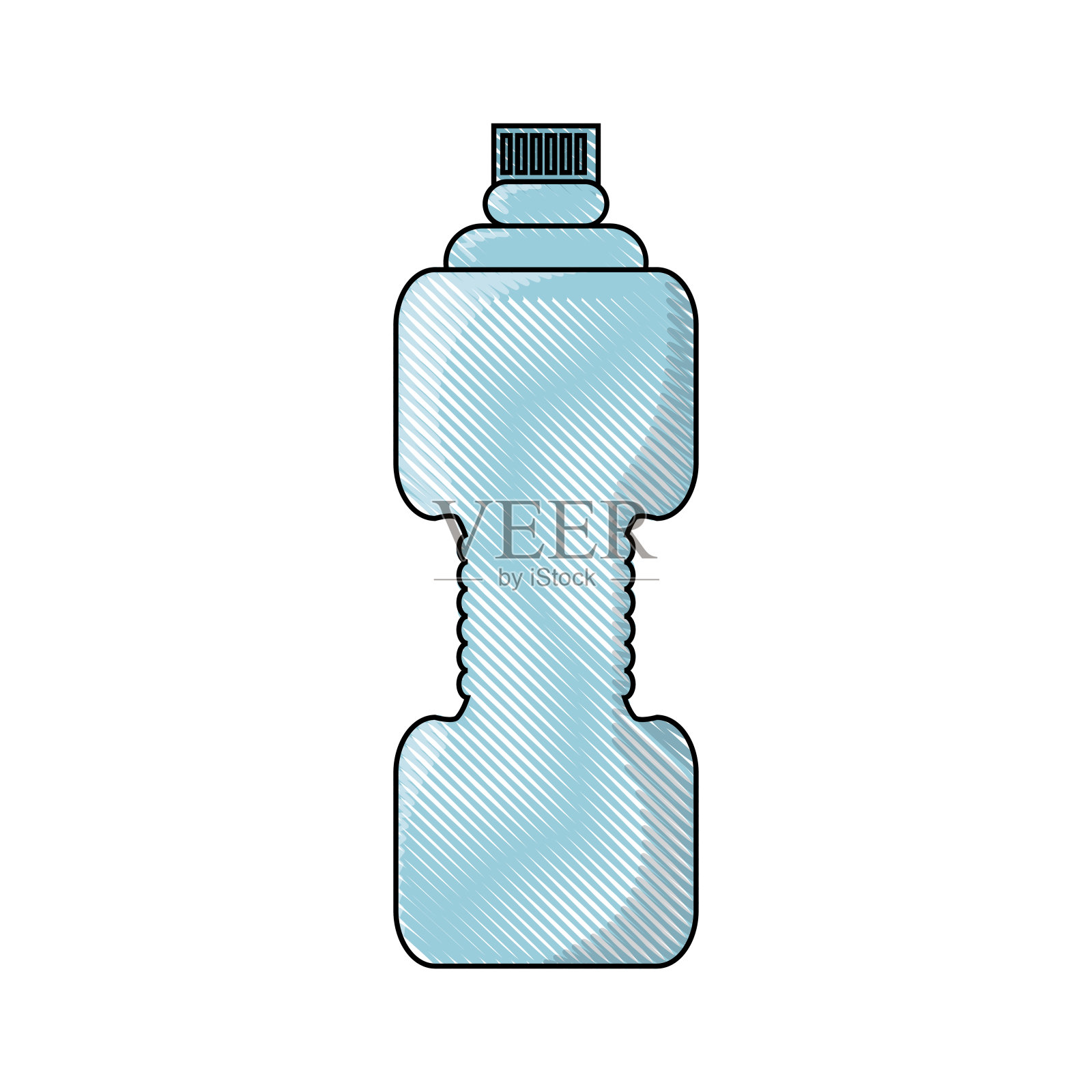 水瓶图标形象插画图片素材