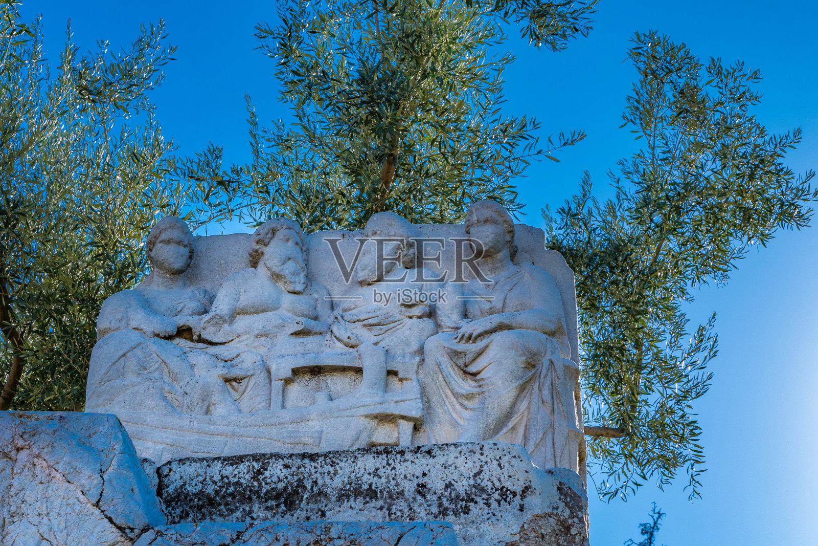 Kerameikos的坟墓，希腊古代雅典的墓地照片摄影图片