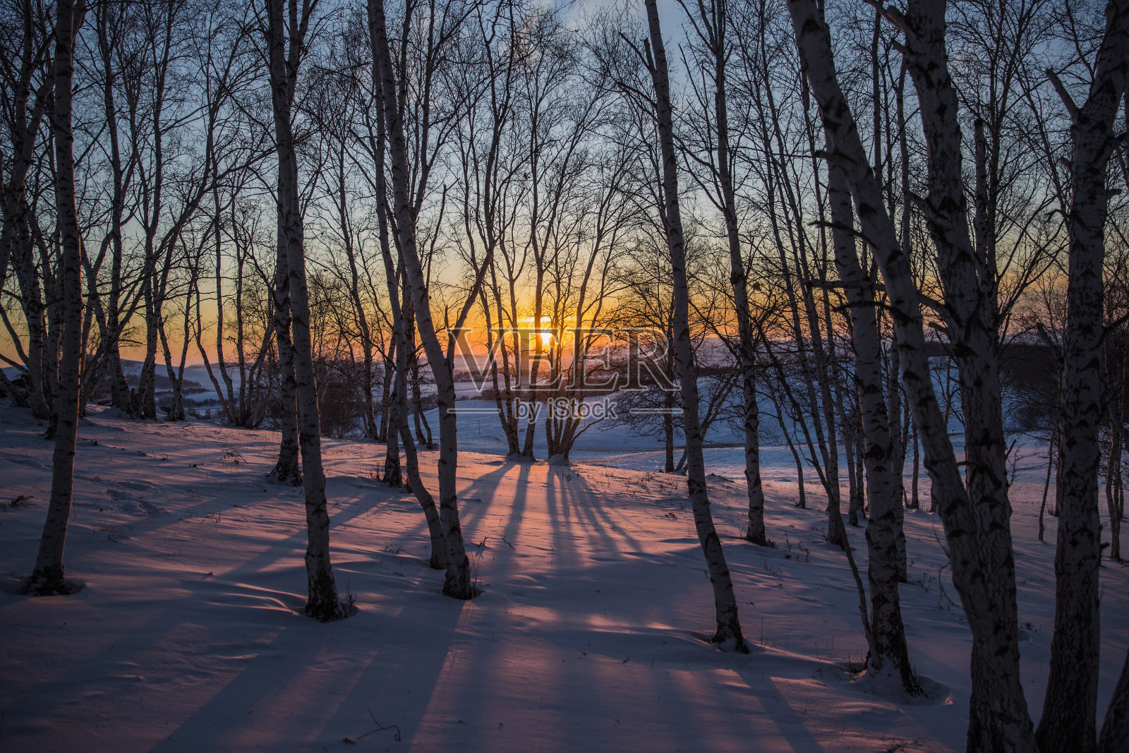 冬天的风景照片摄影图片